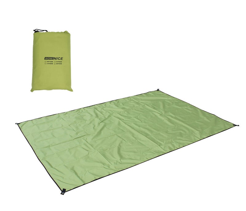 WoneNice 10x10 FT Waterproof Camping Tarp, Lightweight UV Protection Camping Cover for Tents, Beach, Picnics, Car and Adventure, Army Green - Image 1